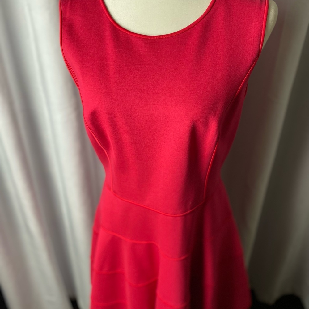 HALSTON fit & flare dress.